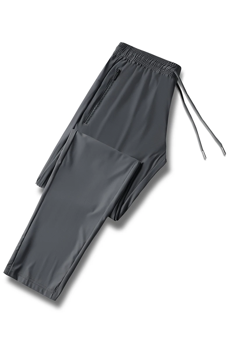 Description Picture 5 of itemNew Ice Silk Pants for Men's Summer Thin, Loose, Leggings, Casual Pants, Fitness Running, Summer Quick Drying Sports Pants