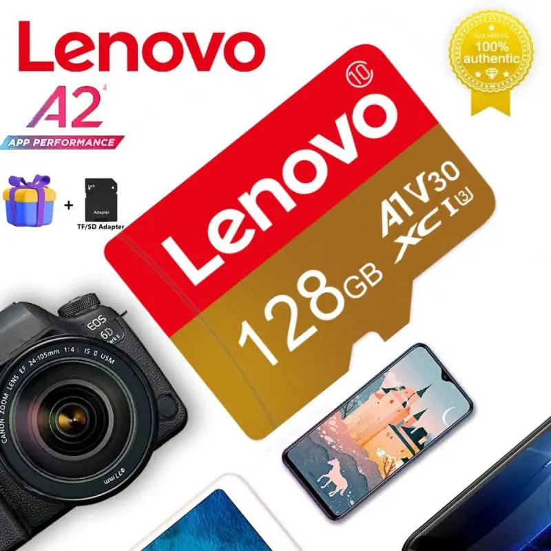 Scheda Di Memoria Flash Lenovo Sd/Tf V30 Scheda Sd Micro Tf Da 2Tb Scheda Sd Portatile Da 256Gb Scheda Tf Da 128Gb Spedizione Gratuita Da 1Tb Per Tele