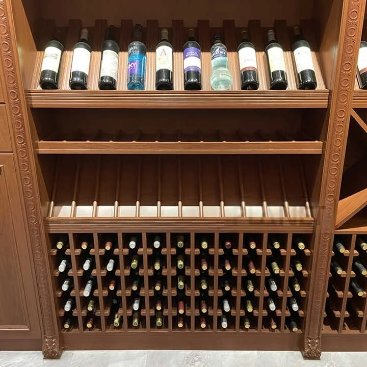 Planet Factory High End Luxury Wood Big House Bar Storage Wine Rack Cabinet