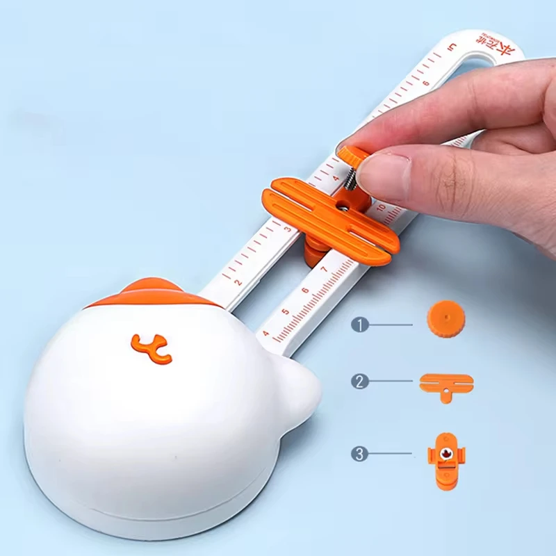 360-Degree Precision Circle Cutter Stainless Steel Paper Trimmer For Diy Crafts Students 3.93" To 12.6" Diameter Paper Cutter Circular Cutter