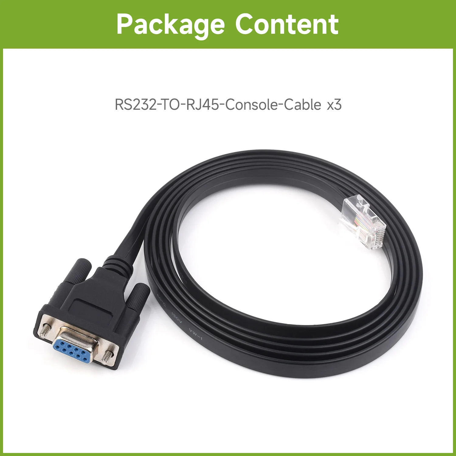 ̺꽦 RS232-RJ45 ܼ ̺, RS232 DB9  Ʈ-RJ45 ܼ  Ʈ, ̺  1.8m, Ʈ 3 