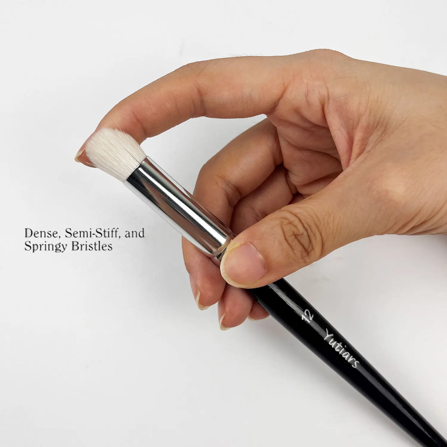 Premium Goat Hair Drybrush and Stippling Brush Set: Dense, Semi-stiff and Springy Bristles for Fine Detailing in Art Painting 3