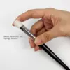 Premium Goat Hair Drybrush and Stippling Brush Set: Dense, Semi-stiff and Springy Bristles for Fine Detailing in Art Painting 3
