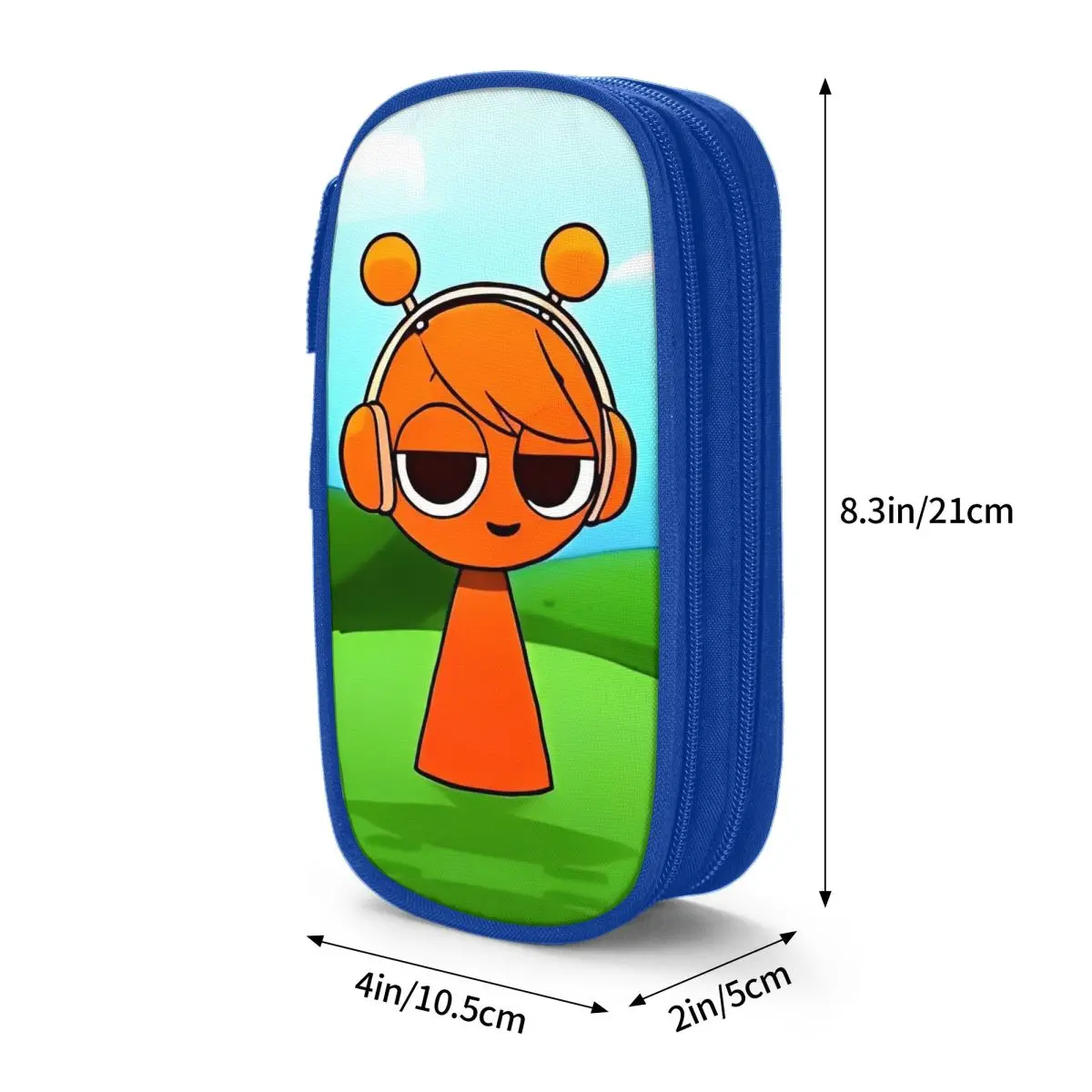 Pencil Cases Lovely Games Sprunki Incredibox Cartoon Pouch Pen Kids Large Storage Bags School Supplies Zipper
