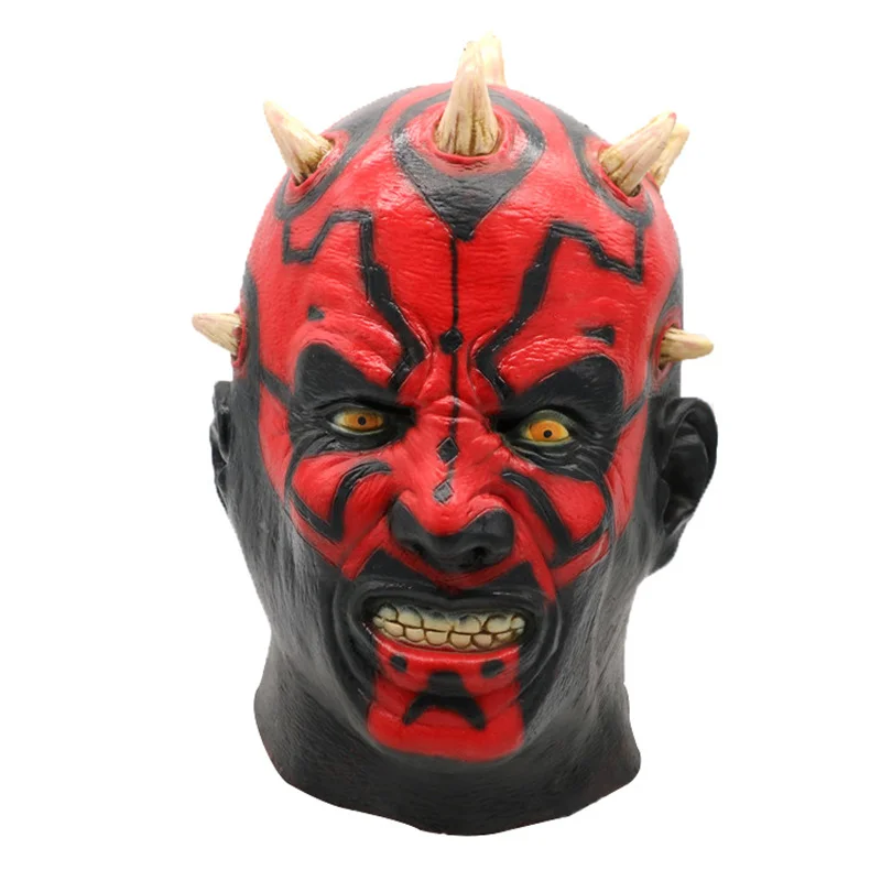 

Star Wars The Phantom Menace Darth Maul Cosplay Mask Costume Latex Helmet Halloween Party Carnival Props
