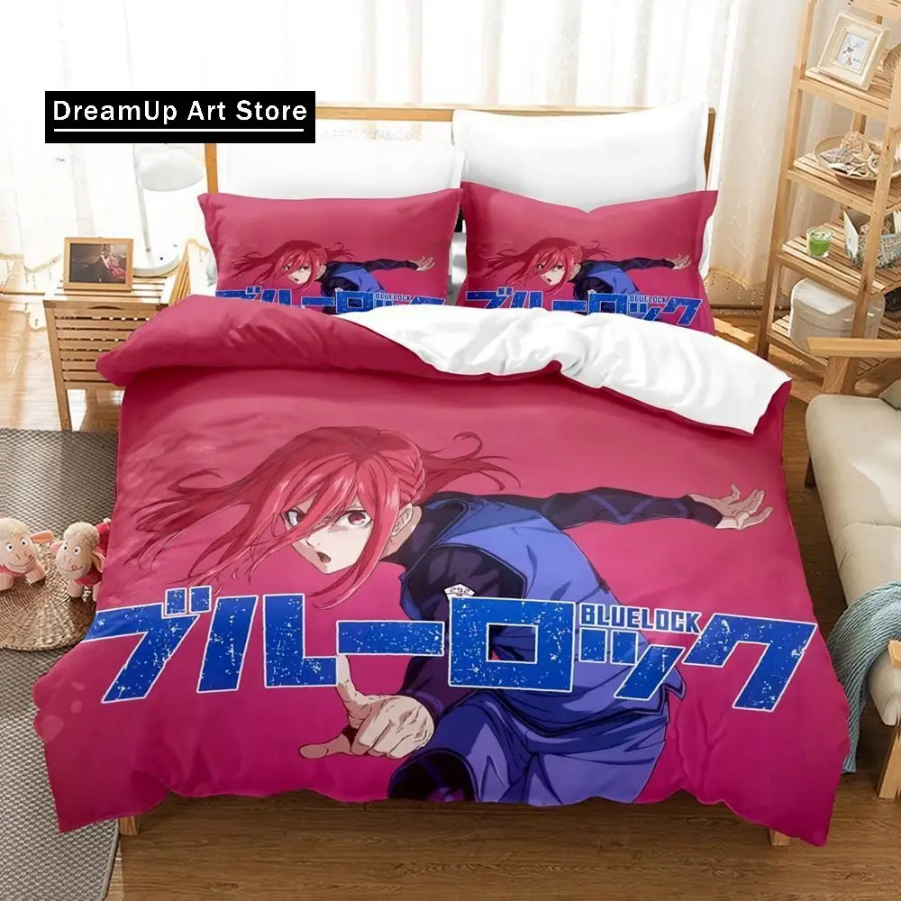 Fashion 3D Print Anime Blue Lock Bedding Set Boys Girls Single Twin Queen Full Size Duvet Cover Pillowcase Bed Adult Bedroom 5