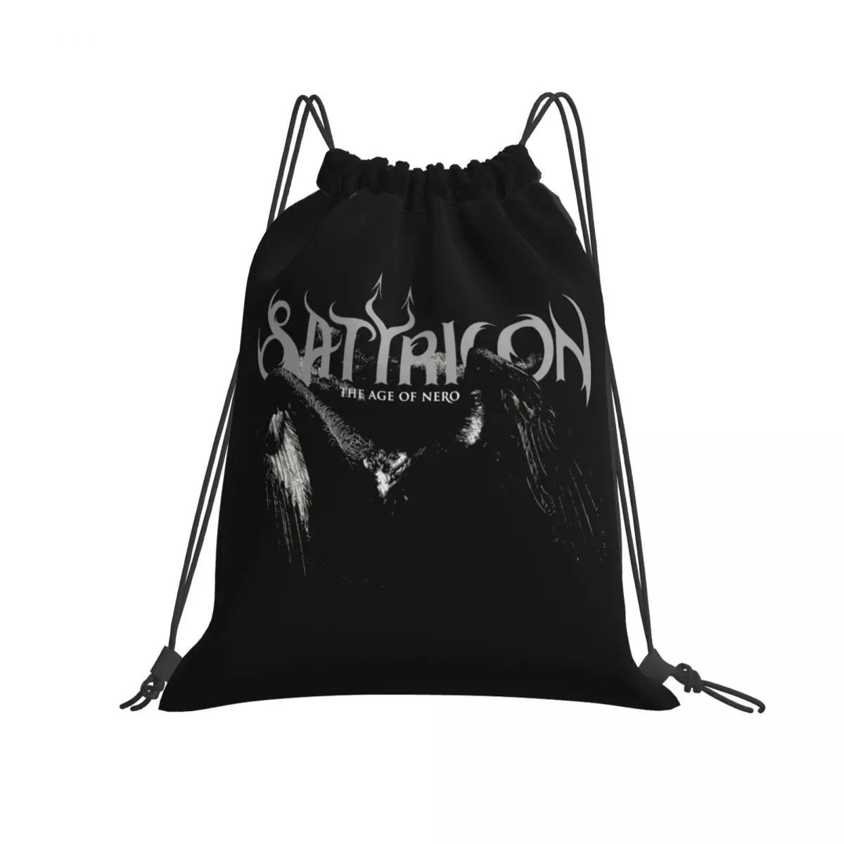 Satyricon черные металлические сумки на шнурке века черного цвета сумка для