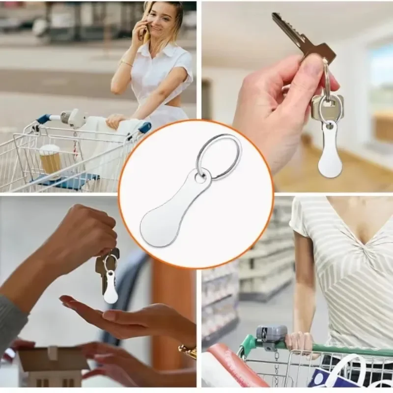 Tokenrings Keychains Shopping Trolley Token Coin Keyring key chains