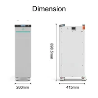 Stock UE Pack DIY 16kWh 48V 314AH LiFePO4, Pack de batteries 51.2V 320AH pour ESS, énergie solaire domestique, disjoncteur 250A sans batteries 2