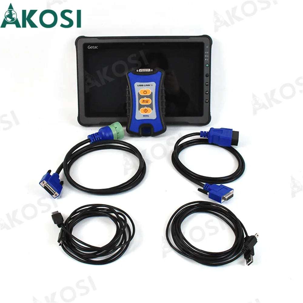 For NEXIQ-3 USB Link for Heavy Duty Truck OBD2 Diagnostic For NEXIQ Version OBD Fault Detector Diesel Engine+Getac F110 tablet