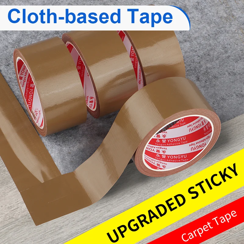 Cloth Tape Brown Decorative High Adhesion Fixed Carpet Window Windproof Protection Sealed Wedding Gift Packaging Wallpaper Stage adhesive cloth tape