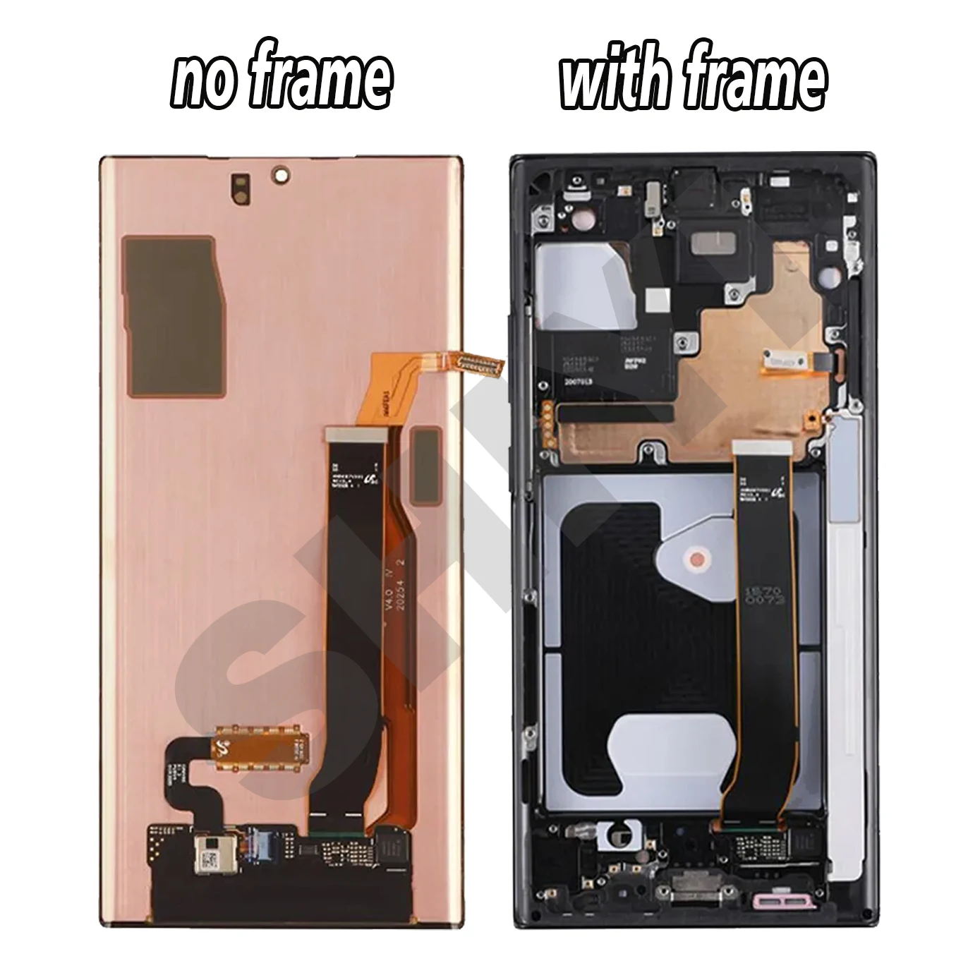 삼성 갤럭시 노트 20 울트라용 OLED LCD 디스플레이 터치 패널 스크린, 뒷면 커버 포함, 6.7 인치 LCD, 노트 20 울트라, 노트 20U, N986B, N985, N985F, SM-N986F