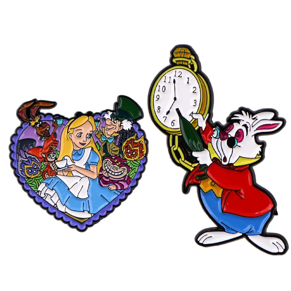 

Fantasy Wonderland Enamel Pin Brooch Lapel Pins Badge for Backpack Clothes Accessories Fashion Jewelry Gifts for Friends Kids