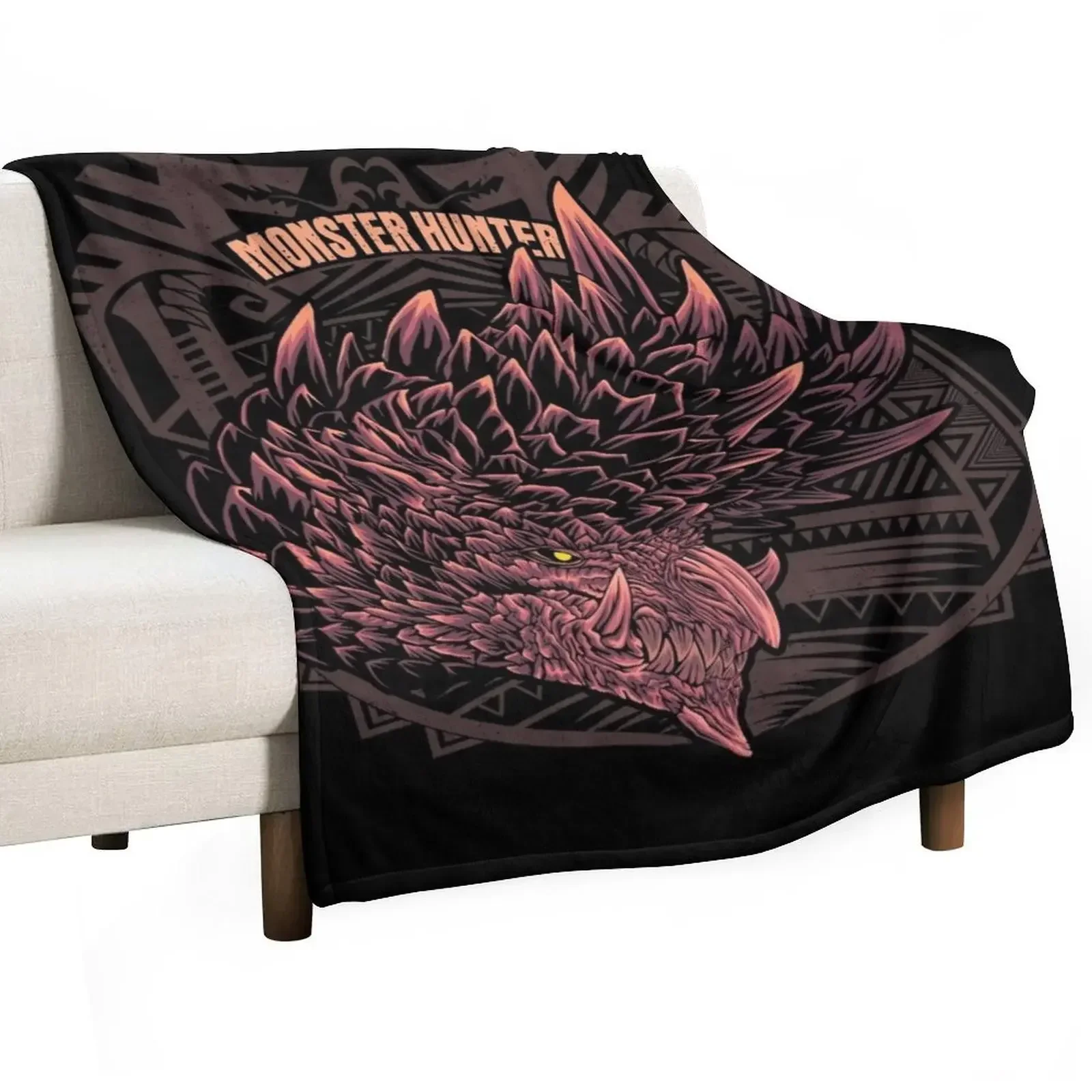 

Alatreon MHW Throw Blanket Nap Decorative Beds Dorm Room Essentials wednesday Blankets