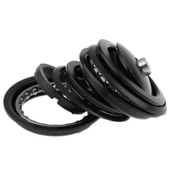 Durable Alloy Bicycle Fork - MTB & Road Bike Threadless Headset (Black)