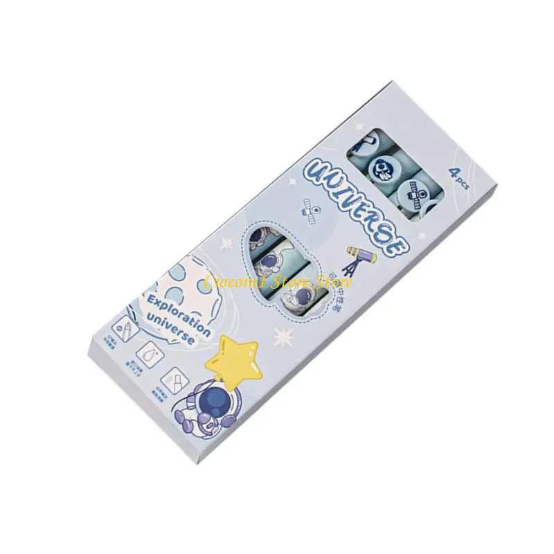 A3PC 4 Pieces Cartoon Einziehbares löschbares Gel Stift Schwarze Tinten 0,5 mm Schnelltrocknen zum Schreiben von Journaling – Detail 7
