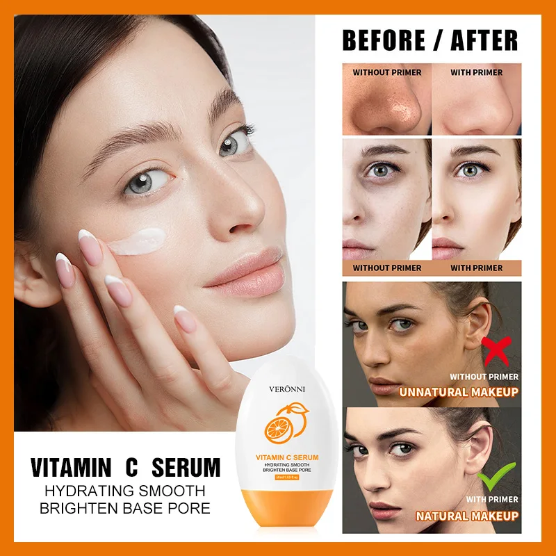 PORE SMOOTH PRIMER VC Cream Concealer Foundation Cream Face Skin Makeup Front Milk Whitening Cream Primer vc makeup base 5