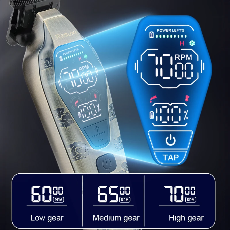 Powder Metallurgy Electric Metal Oil Hair Clipper Hair Salon Electric Hair Clipper 4