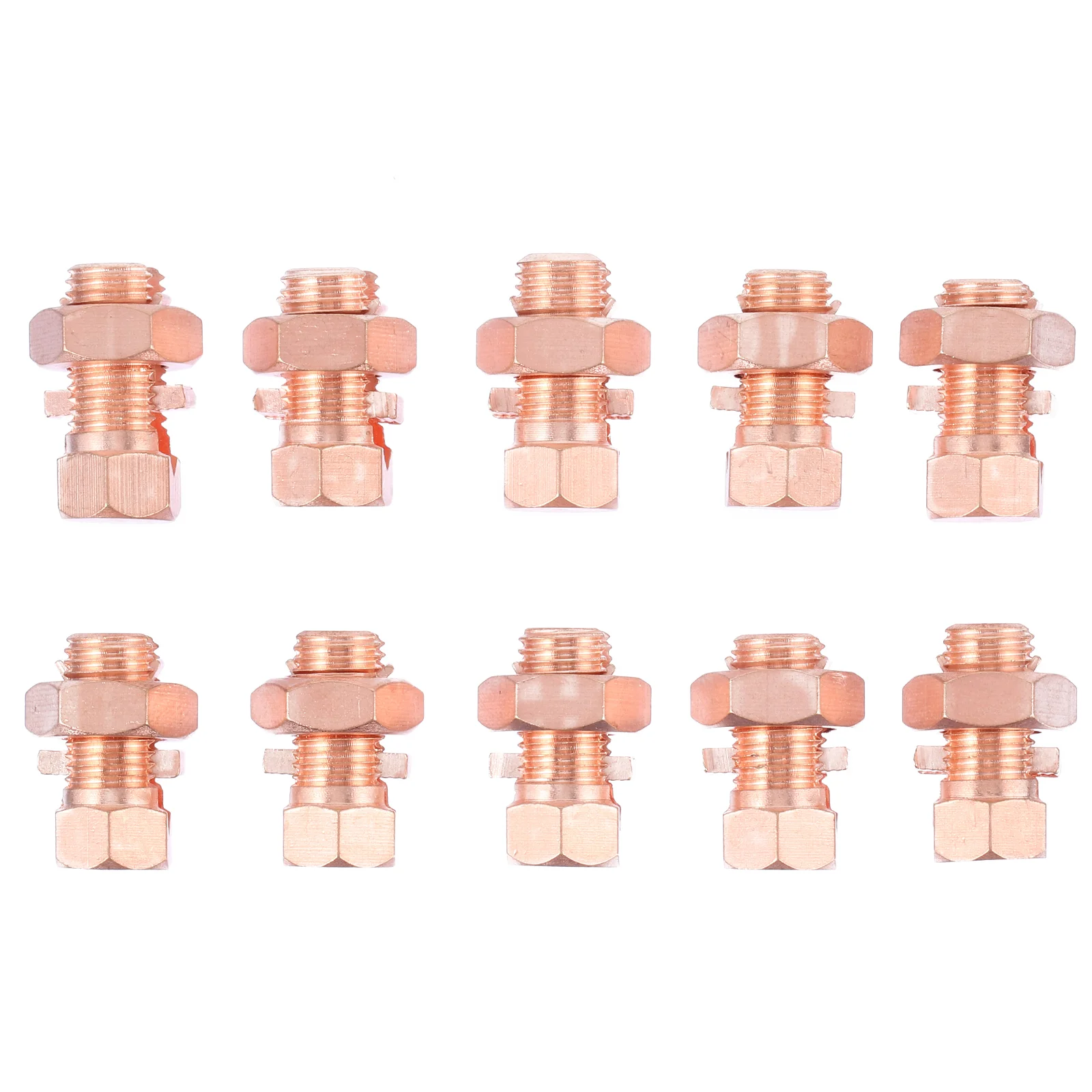 

10pcs High Strength Split Bolts Connectors Copper Split Bolt Connectors