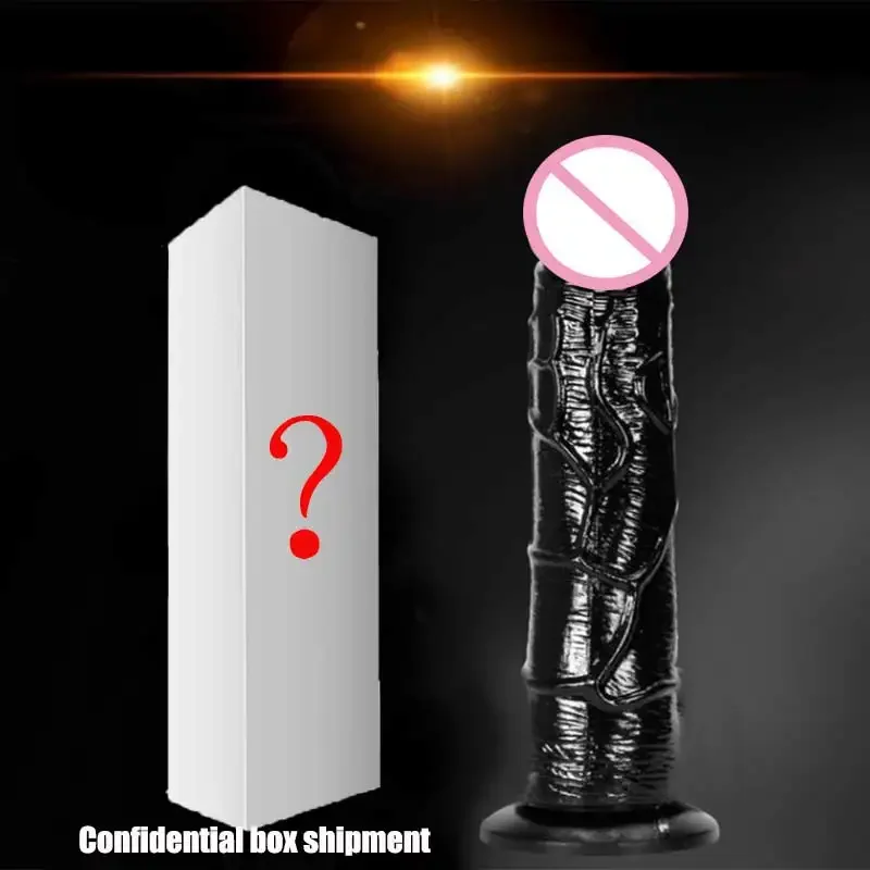Sex Toys Black Soft Dildos with Suction Cup for Woman