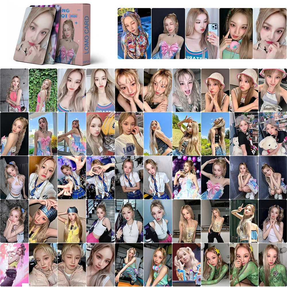 55PCS Kpop GIDLE Lomo Cards Song Yuqi SOLO Photocards Photo Print Card Set