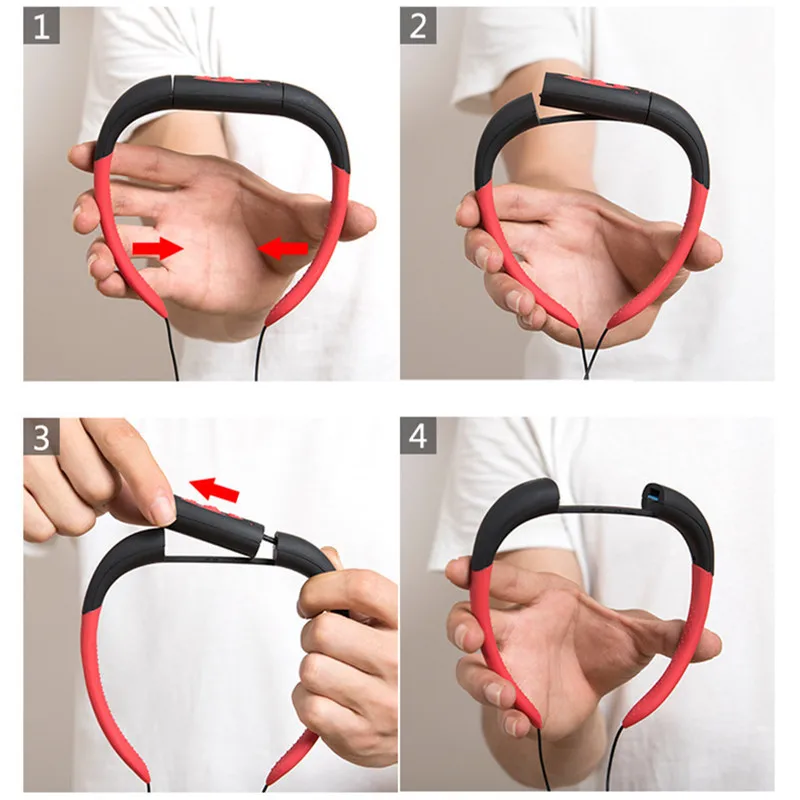 Neckband Underwater Motion Headset MP3 Music Player IPX8 Waterproof 8GB  Stereo Audio Headphone with  for Diving Swimming Pool