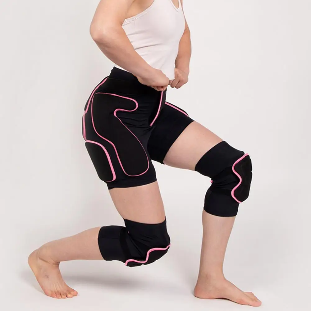 1 Pc/Pair Skating Protective Gear Vibration Damping Shock Absorption Ergonomics Thickened Ski Knee And Hip Pads Skiing Supplies