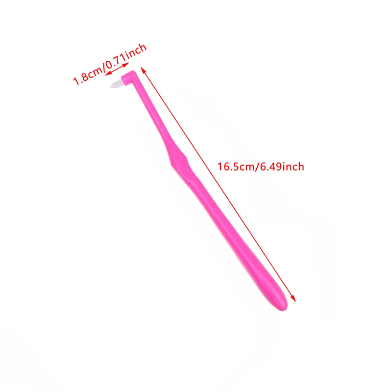 4Pcs 치간 브러쉬 싱글 빔 소프트 치아 청소 칫솔 구강 관리 도구 작은 헤드 소프트 헤어 임플란트 성인용