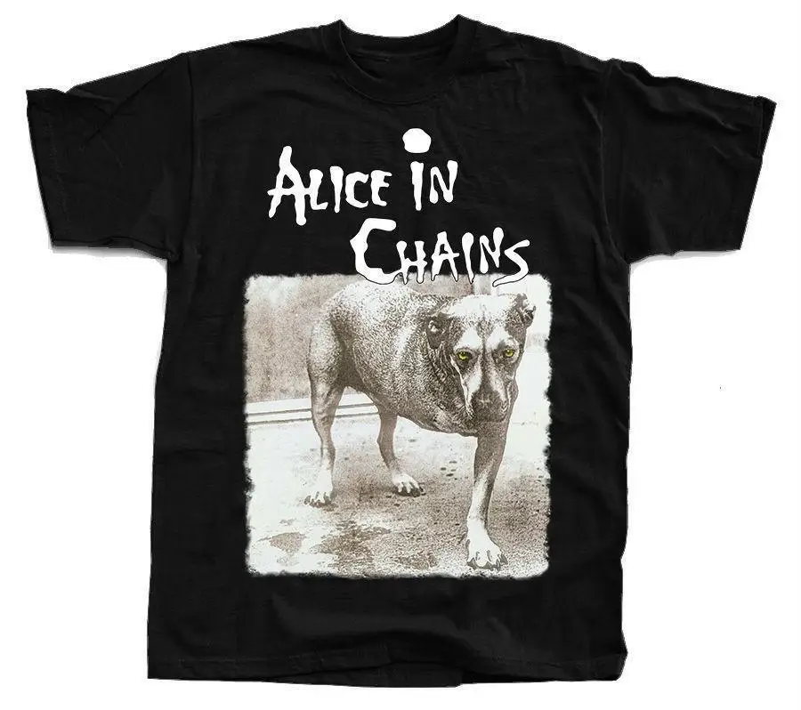 Alice In Chains T-Shirt Treppiede, Unisex Retro Full Size Te1812