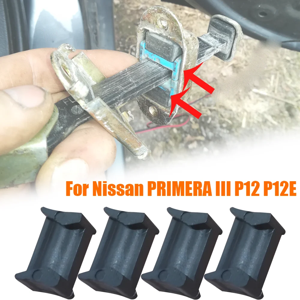 4PcsCarDoorCheckStrapRepairKitStopperDampingClipForNissan