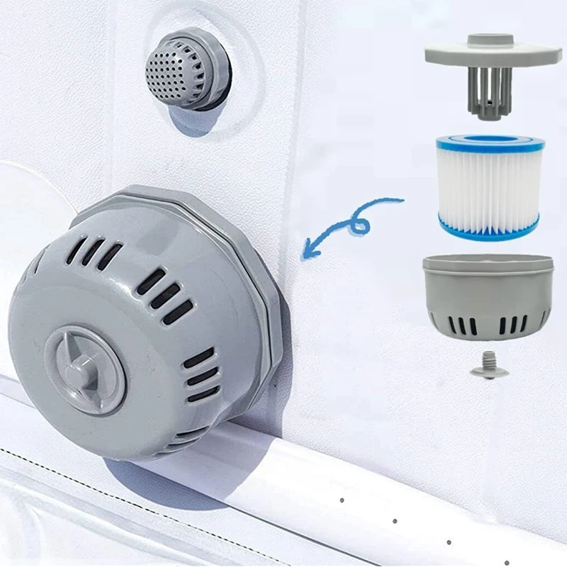 1/2/4 шт. Сменный фильтр для бассейна Bestway Flowclear, размер VI SI, фильтрующий картридж Lay-Z-Spa - Miami Vegas, Пальмовая пружина