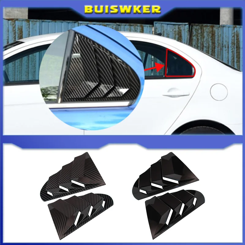 Für Mitsubishi Lancer EX X EVO Stück Heckfenster Seitenlüftungsgitter Abdeckung Zierleiste Auto-Zubehör