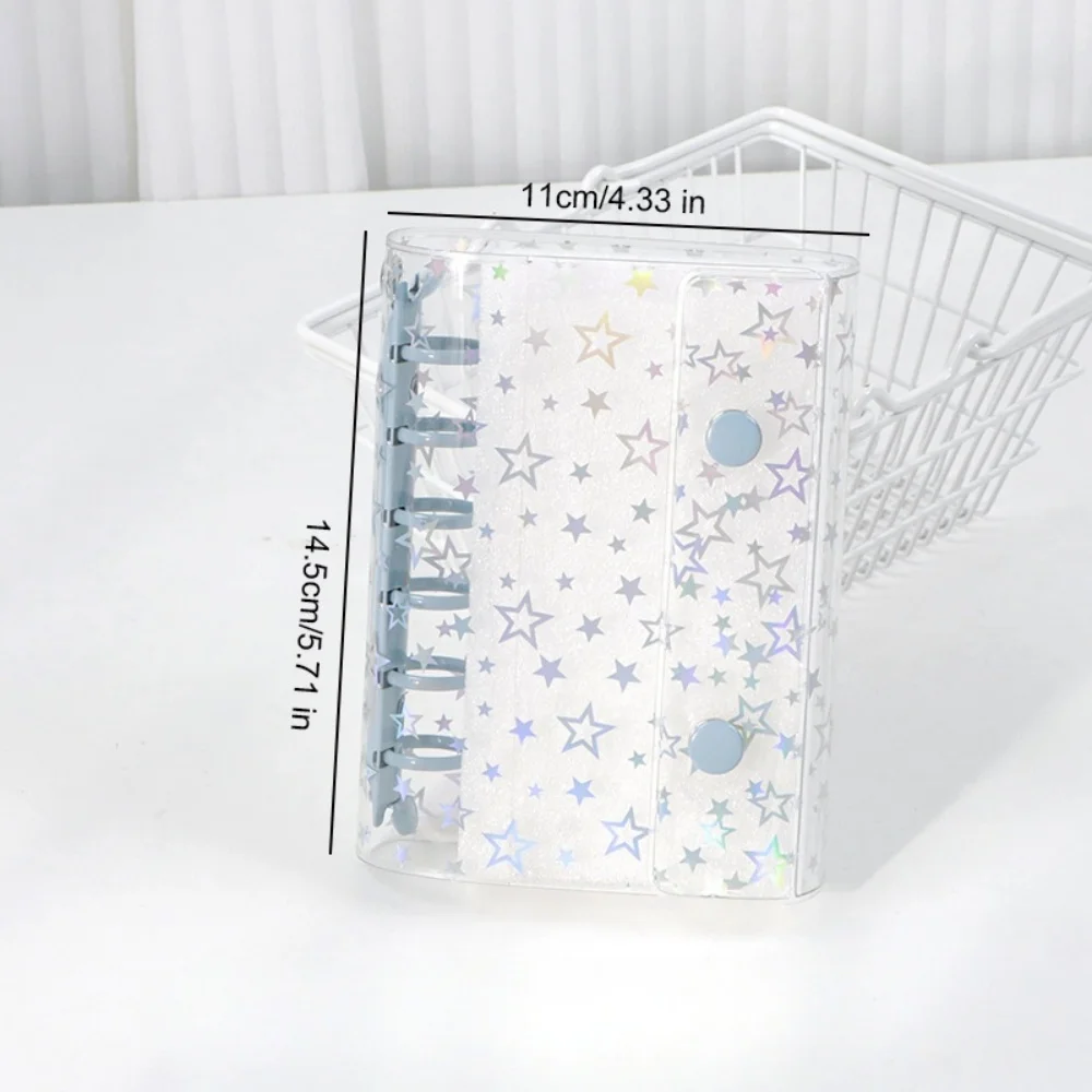 Compact Glitter Stationery Binder Notebook and Portable Notepad Organizer