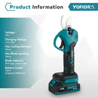 YOFIDRA 30mm Brushless Electric Pruning Shears Cordless Efficient Fruit Tree Bonsai Garden Power Tools For Makita 18V Battery 2