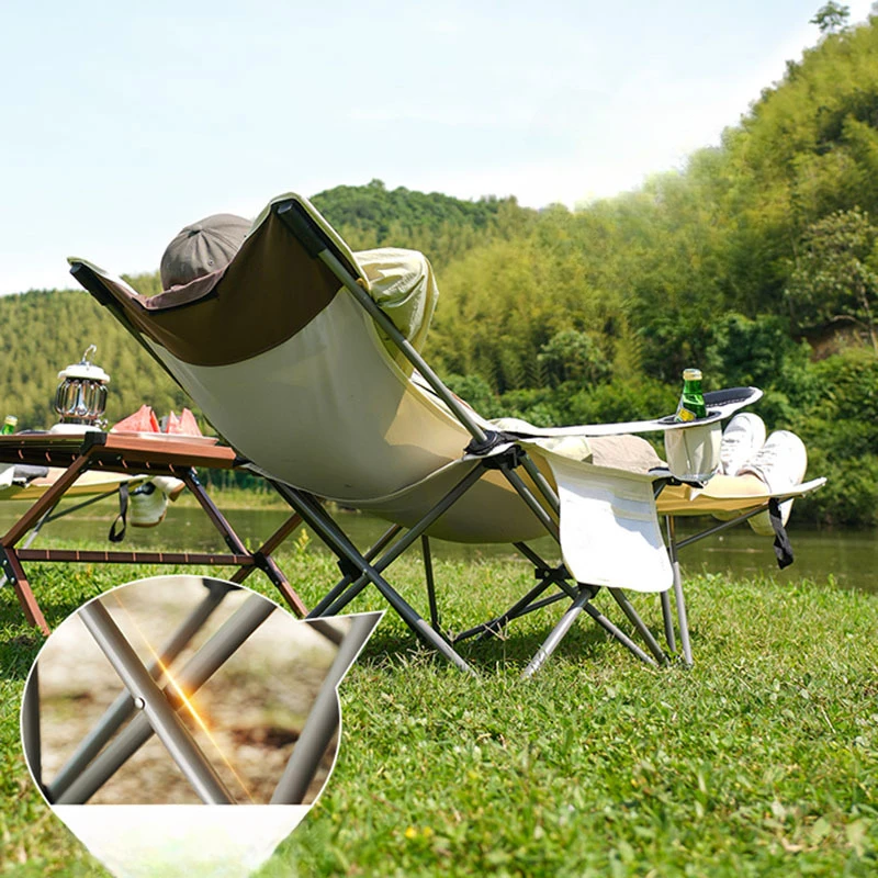 Outdoors Fold Beach Chairs Recliner Portable Ultralight Fishing Beach Chair Camp Out Chair Seaside Backrest Furniture Stuhl FYBC