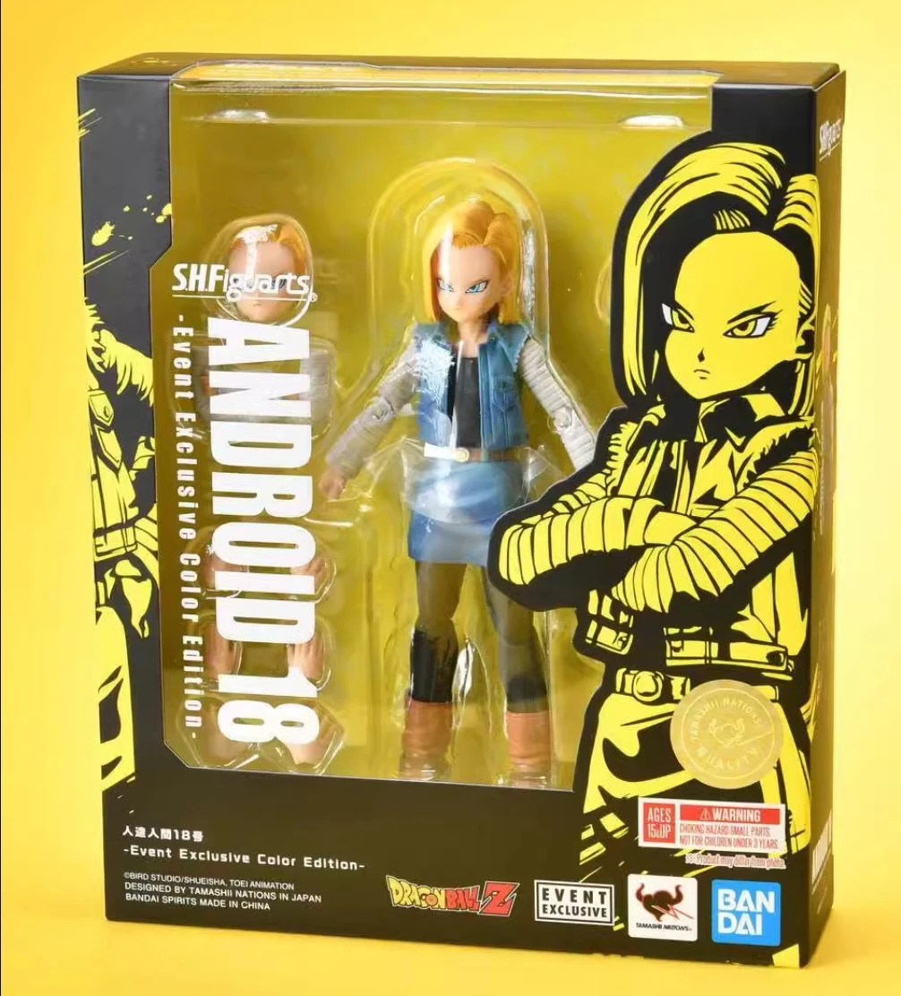 

100% Оригинальные фигурки Bandai Sh фигуртс Shf Драконий жемчуг Android 18 эксклюзивная цветная версия экшн-фигурки аниме модели игрушки Фигурки