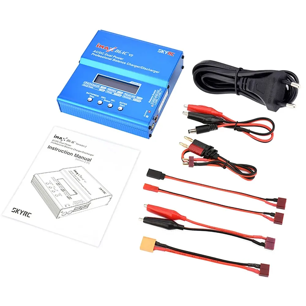 Chargeur LiPo SKYRC iMAX B6AC V2 50W 6A avec prise EU