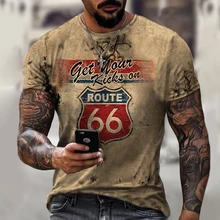 

2022 Summer Men's T-Shirt 3D Printing Digital Printing Round Neck Short Sleeve Retro Style New Men's T-Shirt Street Casual Top