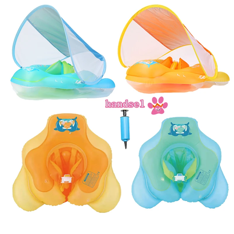 

Baby Float Kid Circle Swimming Infant Children Inflatable Canopy Water Outdoor Swim Ring Pool Buoy Accessory Toddler Summer Toys
