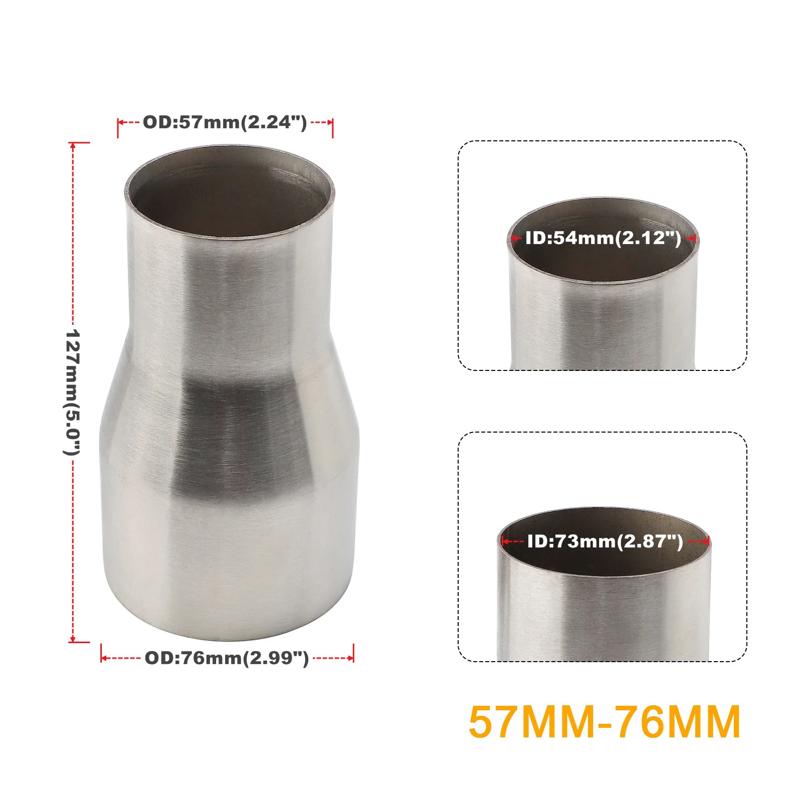 ステンレス鋼のエキゾーストマニホールド,パイプチューブ,5ステップ