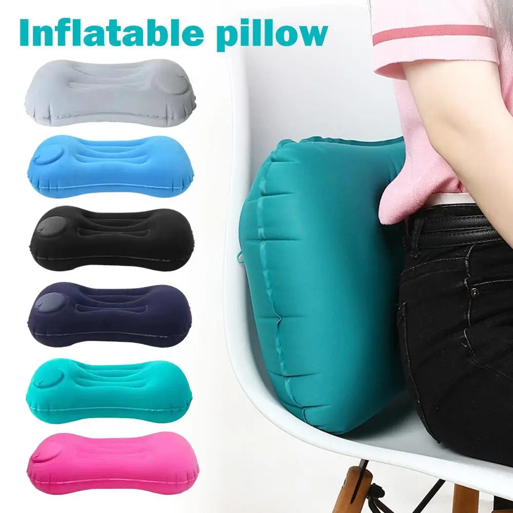 Naturehike Portable TPU Polyseter Inflatable Camping Pillow Mini Travel Air Neck Pillow For Sleeping Rest Relaxing Y6T7 inflatable pillow camping pillow