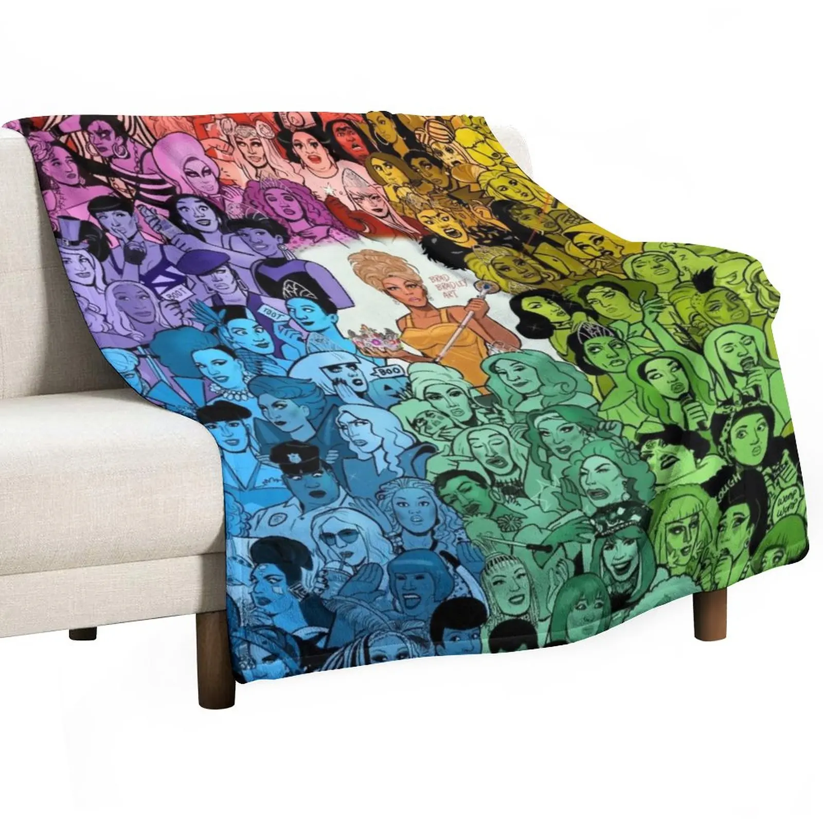 

The Drag Race Family Throw Blanket Tourist Blanket Weighted Blanket Soft Plush Plaid Bed linens