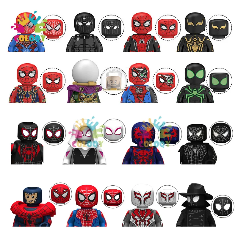 

Disney Toys Heroes Figures Building Blocks Mini Action Figures Spider Character Bricks Model Toys For Kids Birthday Gifts