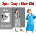 2pcs-Gray Blue-Kid