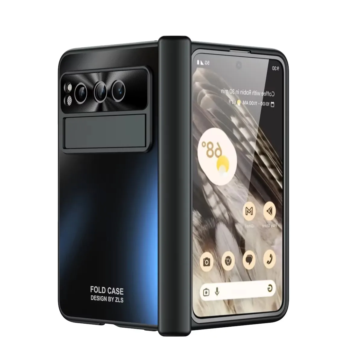 Luxury Business Phone Case with Pen Stylus Slot and Stand Holder