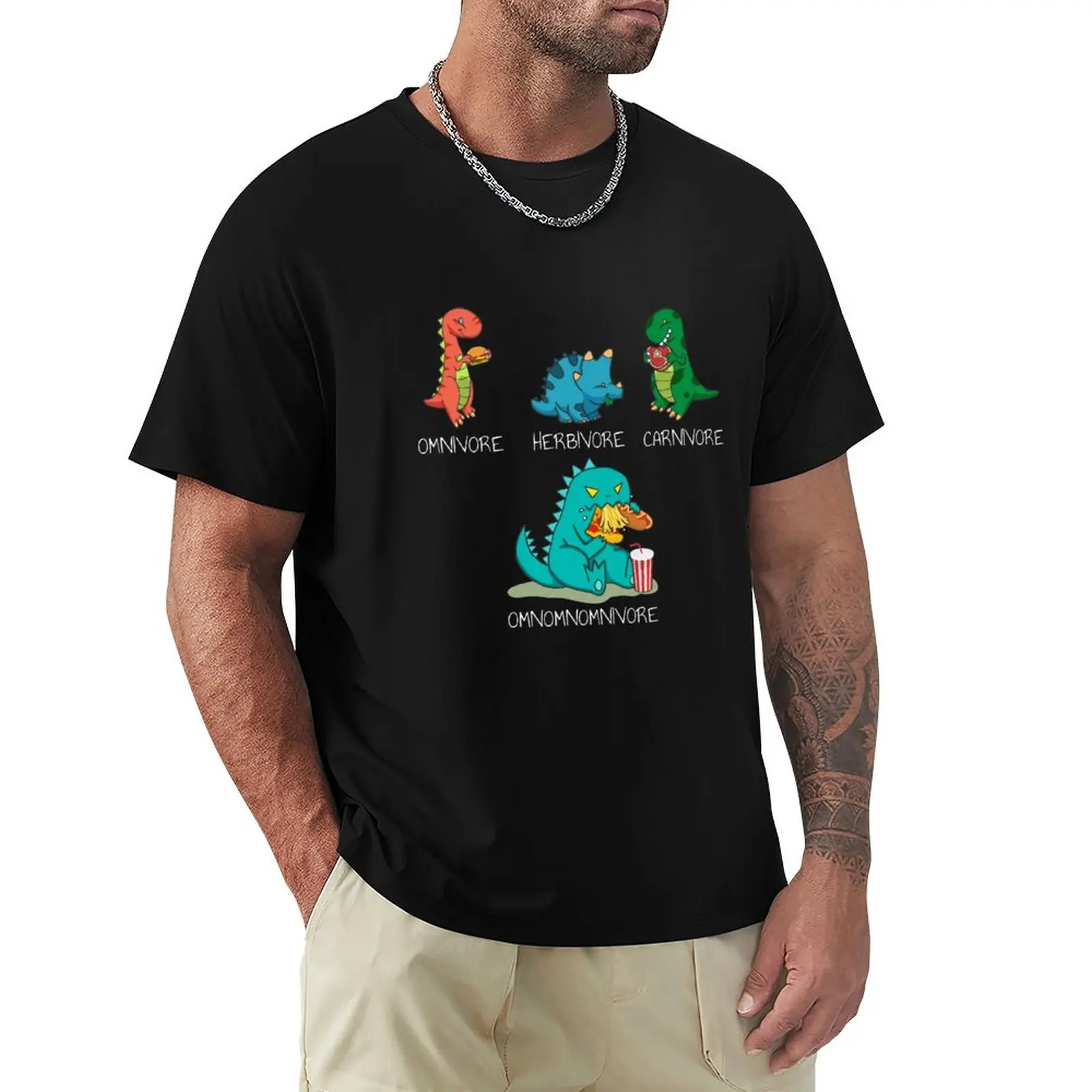 

Omnomnomnivore - Funny Food Eating Dinosaur T-Shirt sports fan t-shirts new edition t shirt men t shirts