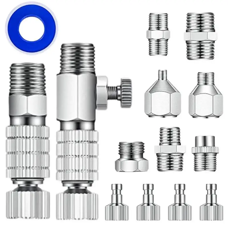 

Air Brush Quick Release Coupling Quick Connect Disconnect Adapter Kit Quick Connect Airbrush Kit Disconnect Fittings Replacement