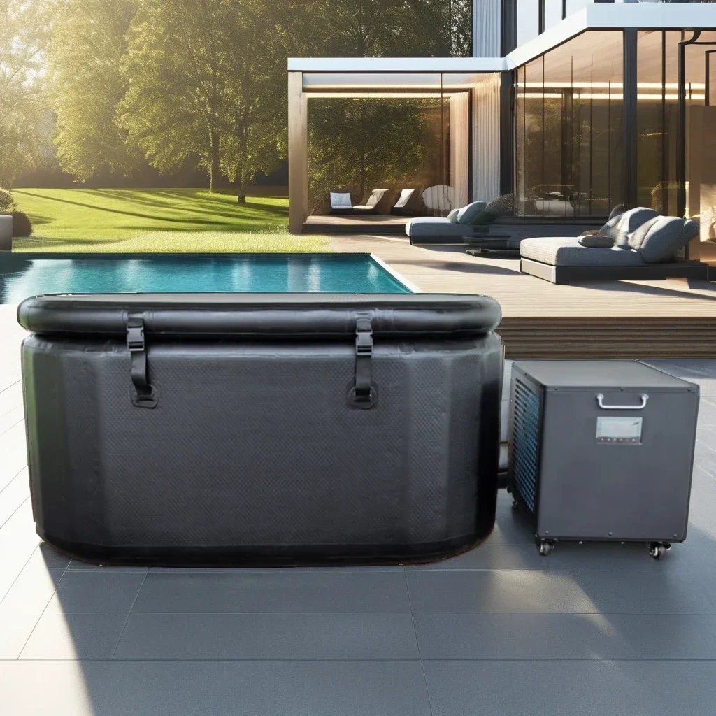 Drop Stitch Inflate Cold Plunge Immersion Bath Tub Sports Recovery Barrel Garden Ice Cryotherapy Bath European Bathtubs For Home