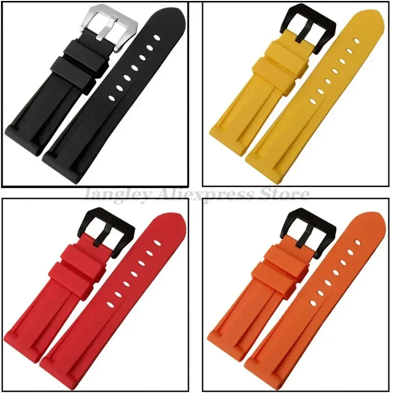 Versatile Sport Silicone Rubber Watch Band - Multiple Size Options