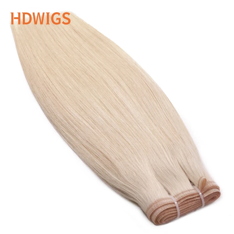 

Silk Virgin Human Hair Weft Straight Raw Virgin Hair Bundles for Women 100g/pc Thick Hair End Silk Human Hair Extension Natural